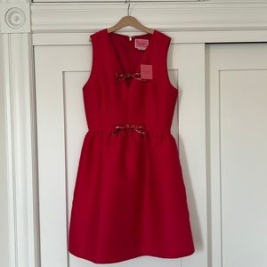 Kate Spade sequin-bow mikado dress